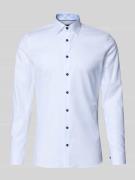 OLYMP No. Six Super Slim Fit Business-Hemd mit Kentkragen in Weiss, Gr...