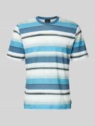 PAUL SMITH T-Shirt im Allover-Look mit Rundhalsausschnitt in Blau, Grö...