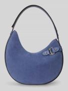 Lauren Ralph Lauren Henkeltasche aus echtem Veloursleder in Blau, Größ...