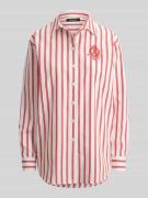 Lauren Ralph Lauren Relaxed Fit Hemdbluse aus reiner Baumwolle in Kirs...