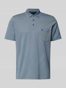RAGMAN Regular Fit Poloshirt mit Knopfleiste und Brusttasche in Marine...