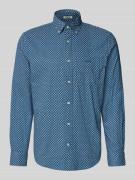 Gant Regular Fit Freizeithemd aus Leinen-Baumwoll-Mix in Royal, Größe ...