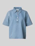 My Essential Wardrobe Jeansbluse mit Druckknopfleiste Modell 'Abina' i...