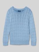 Polo Ralph Lauren Kids Regular Fit Strickpullover aus reiner Baumwolle...