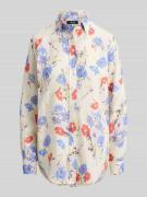 Lauren Ralph Lauren Relaxed Fit Hemdbluse aus reinem Leinen in Ecru Me...