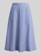 Lauren Ralph Lauren Midi-Rock aus reiner Baumwolle in Hellblau, Größe ...