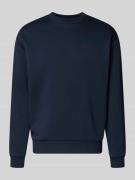 REVIEW Sweatshirt mit Rundhalsausschnitt und Logo in Marine, Größe L