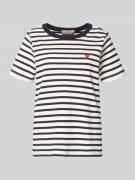 Smith and Soul T-Shirt mit Rundhalsausschnitt und Stitching in Marine,...