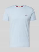 Gant T-Shirt mit Label-Detail in Hellblau, Größe 4XL
