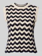 Christian Berg Woman Pullunder im Allover-Look mit Wellensaum in Dunke...