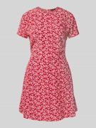 Tommy Jeans Tailliertes Freizeitkleid aus reiner Viskose in Rot, Größe...