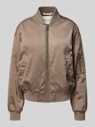 Marc O'Polo Regular Fit Blouson mit College-Kragen in Taupe, Größe 44