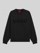 HUGO Oversized Sweatshirt aus reiner Baumwolle Modell 'DINEX' in Black...