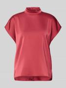 Jake*s Collection Blusenshirt mit Stehkragen in Rot, Größe 34