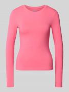 REVIEW Longsleeve mit Rundhalsausschnitt in Neon Pink, Größe XL