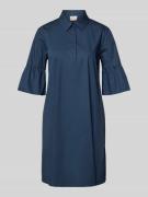 EMME Knielanges Hemdblusenkleid mit Kentkragen Modell 'EPOCHE' in Mari...