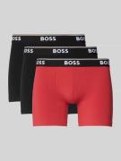 BOSS Slim Fit Boxershorts aus Baumwoll-Mix im 3er-Pack Modell 'POWER' ...