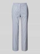 Christian Berg Woman Hose aus Seersucker in verkürzter Passform in Jea...