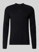 BOSS Green Regular Fit Strickpullover mit Woll-Anteil in Black, Größe ...
