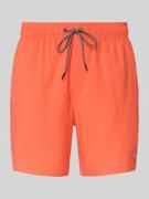 PUMA Badeshorts mit Seitentaschen und Reißverschlusstasche hinten in K...