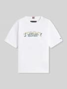 Tommy Hilfiger Kids Regular Fit T-Shirt aus reiner Baumwolle in Weiss,...