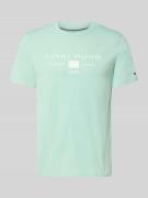 Tommy Hilfiger Regular Fit T-Shirt aus reiner Baumwolle in Mint, Größe...