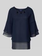 Vera Mont Regular Fit Blusenshirt aus fließendem Stoff in Dunkelblau, ...