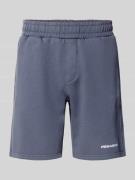 Pegador Shorts mit elastischem Bund und Logo-Stitching in Dunkelblau, ...