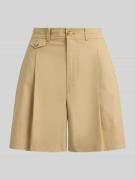 Lauren Ralph Lauren Regular Fit Shorts aus reiner Baumwolle in Mittelb...