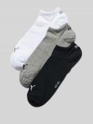 PUMA Sneakersocken mit Logo im 3er-Pack in Offwhite, Größe One Size