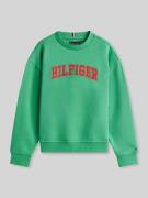 Tommy Hilfiger Teens Regular Fit Sweatshirt aus Baumwoll-Mix in Gruen,...