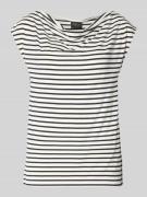 s.Oliver BLACK LABEL Loose Fit T-Shirt aus Viskose-Mix in Marine, Größ...