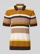 Scotch & Soda Regular Fit Poloshirt mit Knopfleiste in Camel, Größe L