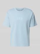 GAP T-Shirt mit Logo und Rundhalsausschnitt in Hellblau, Größe L