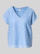 Vero Moda Boxy Fit T-Shirt mit semitransparentem Besatz Modell 'IRIS' ...