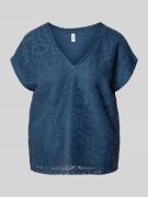 Vero Moda Boxy Fit T-Shirt mit semitransparentem Besatz Modell 'IRIS' ...