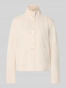 WHITE LABEL Regular Fit Jacke mit Stehkragen in Offwhite, Größe 34