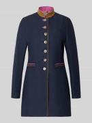 WHITE LABEL Regular Fit Mantel aus Viskose-Mix mit Stehkragen in Marin...