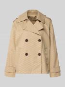 MICHAEL Michael Kors Trenchcoat mit Logo-Muster in Sand, Größe L
