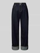 REVIEW Straight Leg Jeans aus reiner Baumwolle in Dunkelblau, Größe 28