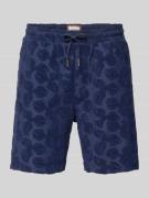 Scotch & Soda Relaxed Fit Shorts aus Frottee mit Gesäßtasche in Marine...