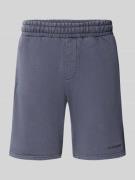 Pegador Shorts mit elastischem Bund und Logo-Stitching in Dunkelblau, ...