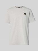 PME Legend T-Shirt mit Label-Details und Rundhalsausschnitt in Hellgra...