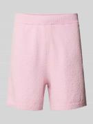 Lacoste Relaxed Fit Sweatshorts aus Baumwoll-Mix in Rosa, Größe L