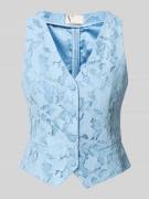 V by Vera Mont Regular Fit Weste mit Allover-Spitzenbesatz in Hellblau...