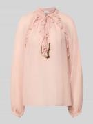 Jake*s Collection Relaxed Fit Bluse mit Schnürung und Volants in Altro...