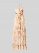 ADLYSH Regular Fit Midikleid mit Rüschenbesatz in Orange, Größe L