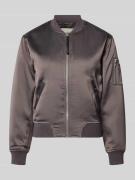 khujo Regular Fit Bomberjacke mit Stehkragen Modell 'Beth' in Dunkelgr...