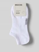 Snocks Socken mit Logo-Stitching im 2er-Pack in Weiss, Größe 39/42
