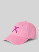 Unio Base Cap mit Allover-Logo-Print Modell 'Kobe' in Rosa, Größe 1